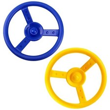 2 Pack Steering Wheel Playset Plastic Pirate Ships Wheel with Mounting Tools