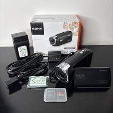 Sony Handycam HDR-CX240 Black Camcorder w/64GB SD Chargers HDMI Two s