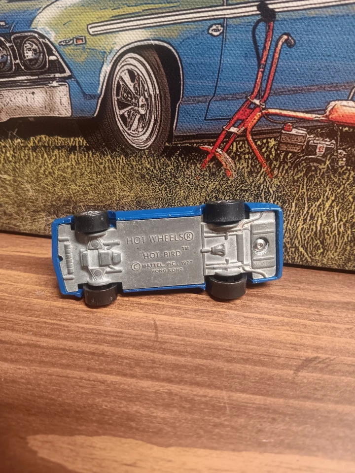 Hot Wheels 1977 esmalte azul Hot Bird restaurado  Foto 4 de 4