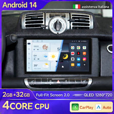 Autoradio 2DIN Android 13 per Smart Fortwo 451 (2005-2015) 9" Touch 2+32GB GPS