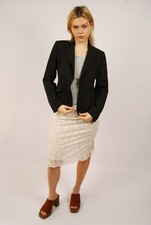 Y2K Pinstripe Blazer 2 black vintage small business casual office siren preppy