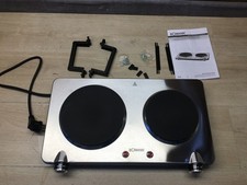 Bomann Edelstahl-Doppelkochplatte DKP 5033 E CB, 2500W, I36407