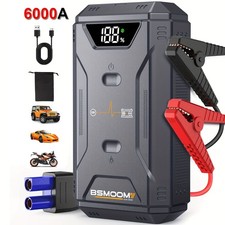 6000A Car Jump Starter Battery Booster LED 99800mah Power Bank Pack USB Charger