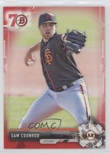 2017 Bowman Prospects Red 70th Anniversary Sam Coonrod #BP111 3b3