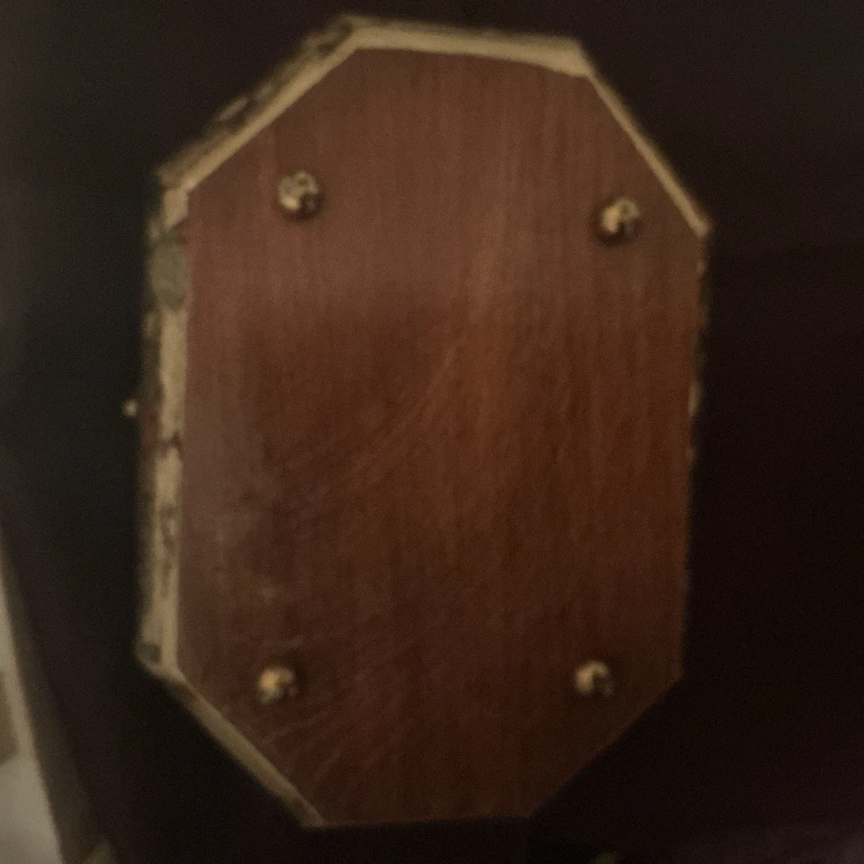 Cartera ovalada de madera con asa de caja decoupage vintage Anton Pieck, años 70/80 Foto 3 de 4