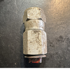 Female 1/2” Swivel Adapter with plug (1) used