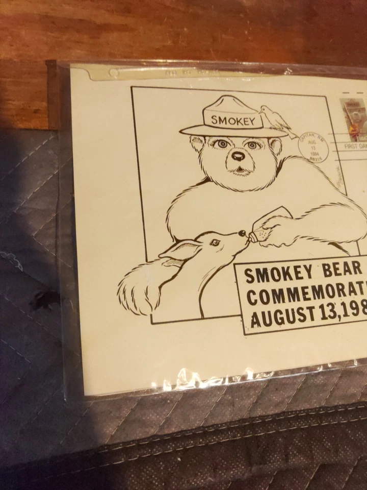 Smokey Bear First Day Issue Stamp Commemorative Vintage Great Shape - Image 4 of 4
