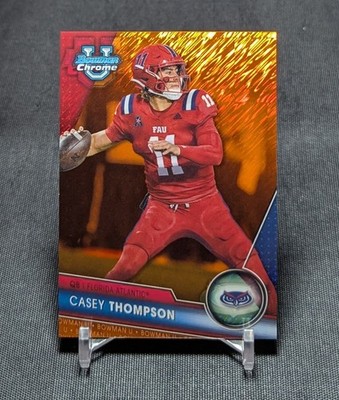 Casey Thompson Orange Refractor /25 Rookie 2023 Bowman Chrome University Card