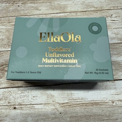 EllaOla Toddlers  Unflavored Multivitamin 1-3 Years Old 30 Pack Exp 11/27