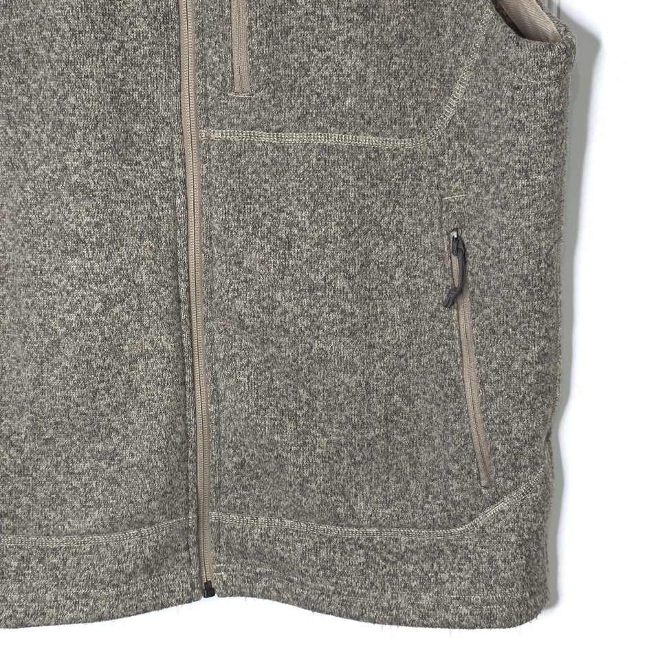 North Face 背心男式中号棕色毛衣抓绒全拉链户外远足保暖 — 第 4/4 张图片