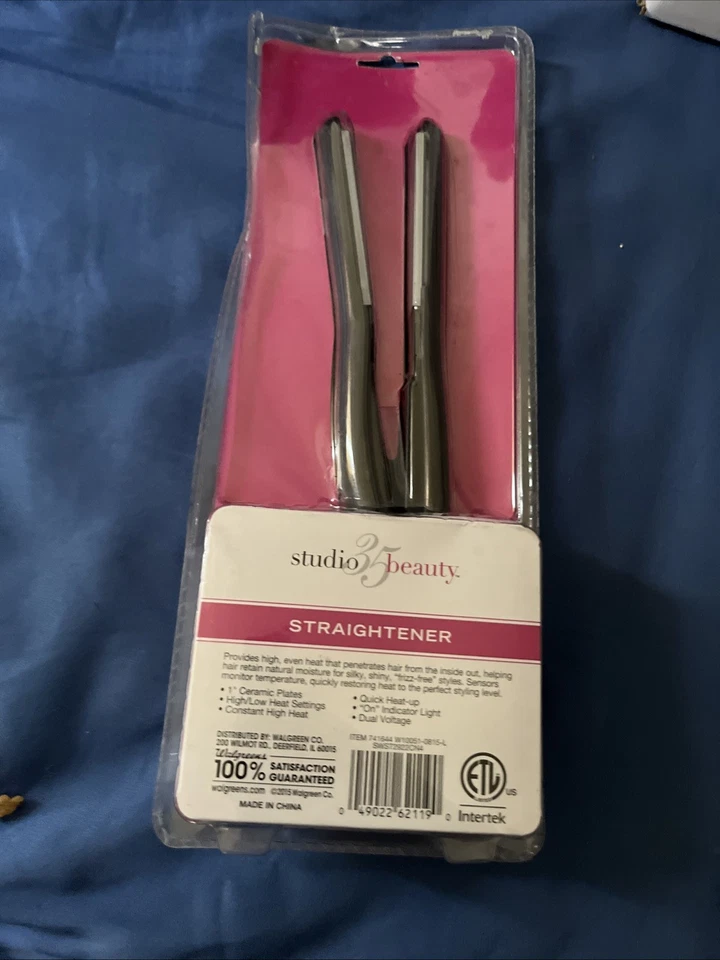 Plancha plancha de pelo Studio 35 Beauty 1" placas de cerámica nueva en paquete Foto 2 de 4