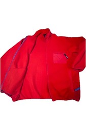 Patagonia Synchilla Fleece Jacket Size XXL Made In USA Red/blue Vintage