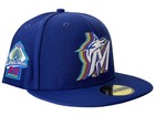 New Era Miami Marlins Florida Blue Fitted 59Fifty Side Patch Baseball Hat 7 1/4 — photo 3