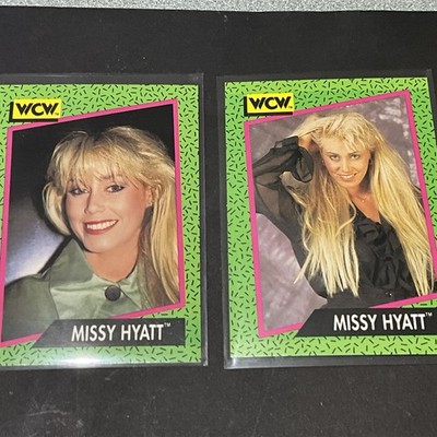 1991 Impel WCW #159 #160 Missy Hyatt Wrestling Card NM FRESH PACK FREE SH