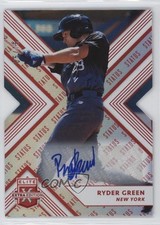 2018 Panini Elite Extra Edition Status Red Die-Cut 5/75 Ryder Green Auto 2o7