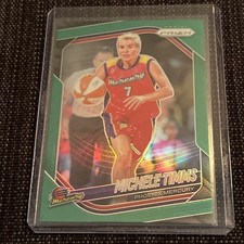2025 Panini Prizm WNBA- Green Prizm #133 Michele Timms- Phoenix Mercury