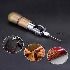 Leather Sewing Awl Set Stitch Wooden Handle Leathercraft Supplies Repair Stitch