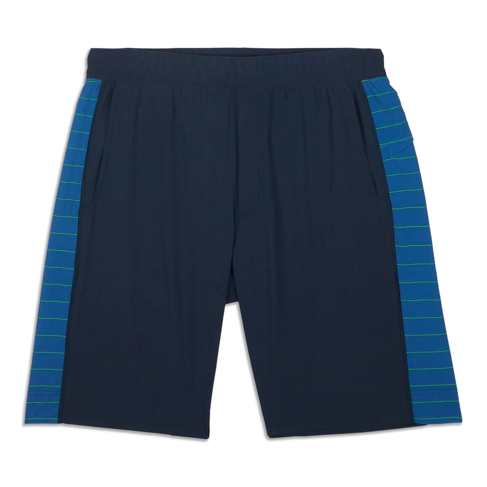 lululemon Men's Workout Running Short Long Size XL Blue