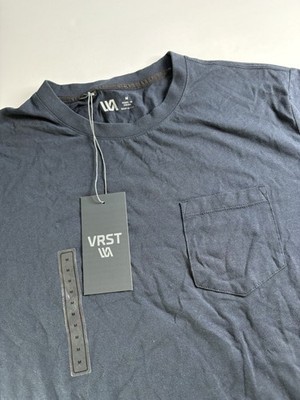 VRST Men's Medium Essential Pocket Darker Ardosia Slate Tshirt NWT Breathe UVP30