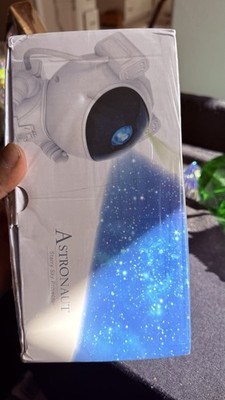 Astronaut LED Starry Sky Projector Night Light, White, Remote & Timer