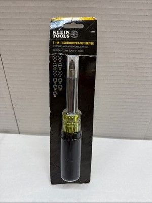 Klein Tools 32500 11-in-1 Multi-Bit Screwdriver / Nut Driver, Multi-Purpose