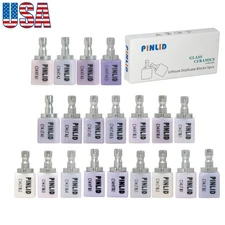 US C14 CAD/CAM Emax Glass Ceramic Lithium Dislicate Blocks Cerec 5Pcs/Box A2 BL2