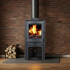 750 Sq Ft Wood Burning Stove with Pedestal EPA Certified & 30% Tax Credit App...