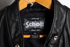 SCHOTT Vintaged Cowhide Café Racer Leather Jacket Lederjacke M STYLE 654VN - USA