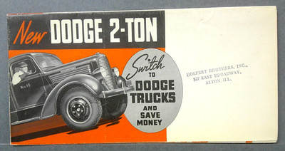 1937 Dodge 2 Ton Trucks Sales Folder