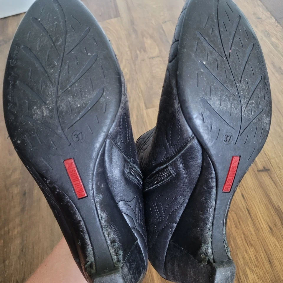 Botines Pikolinos de cuero negro bordado talla 37 (mujer 6,5/7) Foto 3 de 4