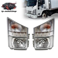 For 2008-2020 ISUZU NPR NPR-HD NQR NRR Headlights Left and Right Corner Lamps