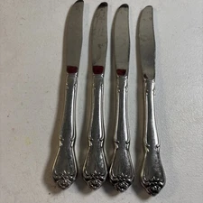 Oneida Arbor Rose True Rose Dinner Knife Knives Stainless Set Of 4