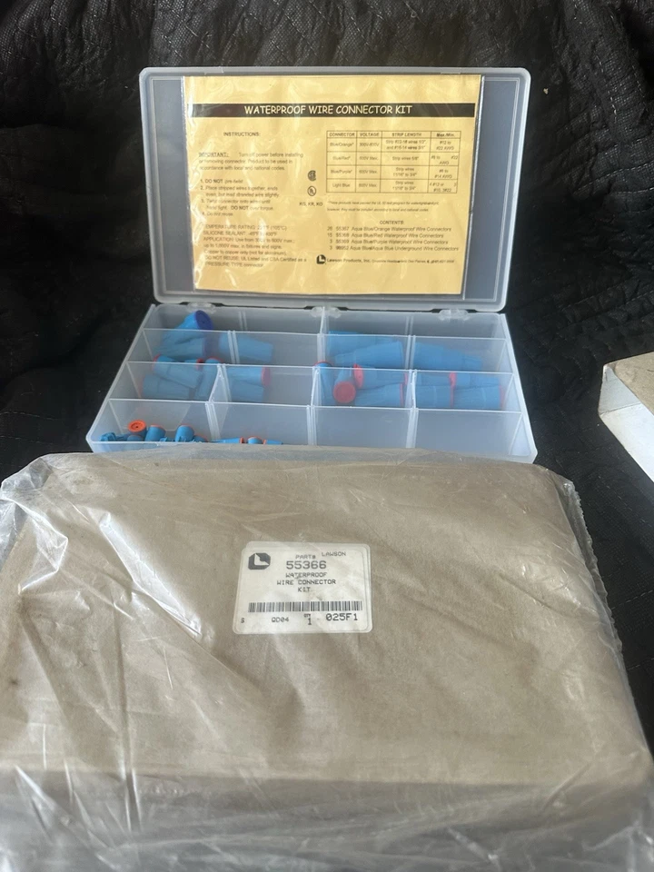 DRYCONN WATERPROOF WIRE CONNECTORS CORROSION RESISTANT 47 Piece Assortment - Image 2 of 4