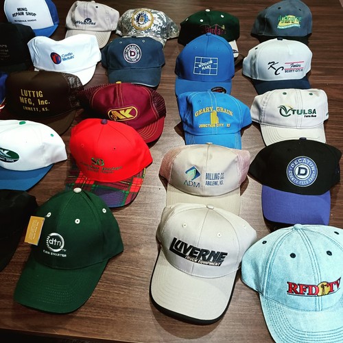 Vintage Farm Feed Tractor Promo Hats Lot of 25 Mesh Snapback & Baseball Caps - Picture 5 of 8