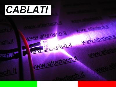 10 LED ROSA PINK 5mm 8.000mcd CABLATI 30cm CON RESISTENZA 12v - Foto 5