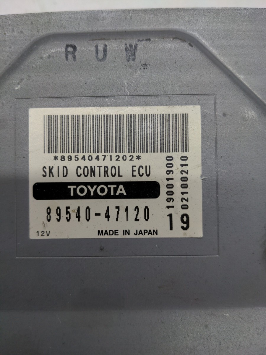 2008 TOYOTA PRIUS 1.5 PETROL ABS CONTROL MODULE ECU 89540 2008 TOYOTA PRIUS 1.5 PETROL ABS CONTROL MODULE ECU 89540