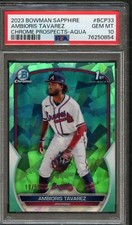 BB - 2023  Bowman S/E - Aqua Ref - #BCP33 - Ambioris Tavarez - PSA 10