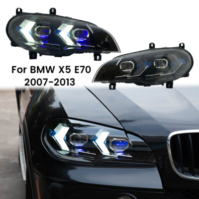 1 Paar LED Scheinwerfer Montage Projektor Blinker Für BMW X5 E70 2007-2013