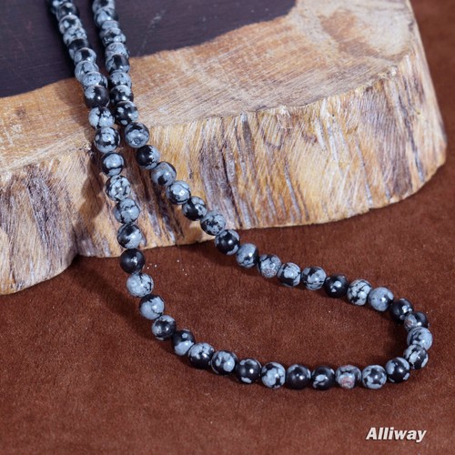 Kristall Edelstein Perlen Halskette 4 mm Jaspis Opal Achat Quarz Amethyst Stein - Bild 242 von 603