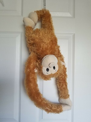 Hanging Monkey The Petting Zoo Stuffed Animal Plush Tan with adjustable arms leg | eBay