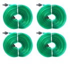 Soaker Hose 30m 4 Pack Flat Flexible Garden Lawn Sprinkler Water Drip Tubing DD