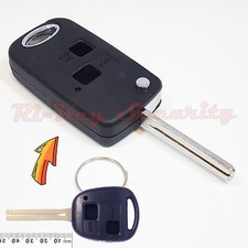 New Flip Key Modified Case Shell For Lexus 2 Buttons Remote Key Long Blade 48mm