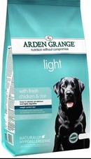 Image of Arden Grange Adult Light Dry Dog Food 12kg CHEAPEST ON EBAY