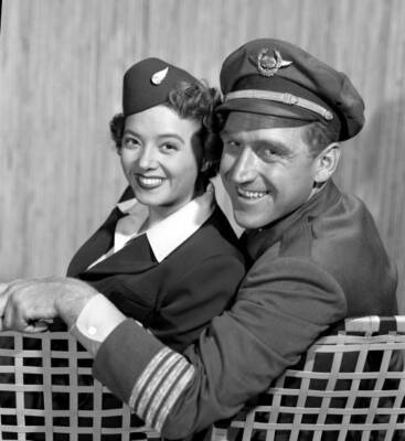 Jeff Donnell, James Whitmore In Captain In Command 1954 1 Old Tv Photo