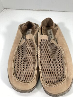 Olukai Moloa Aho Shoes Men Size 10 Brown Leather Mesh Casual  display picture 2