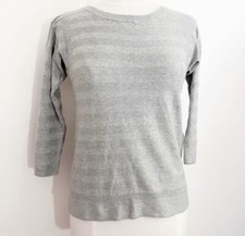 SAG HARBOR lightweight stripe texture sweater M