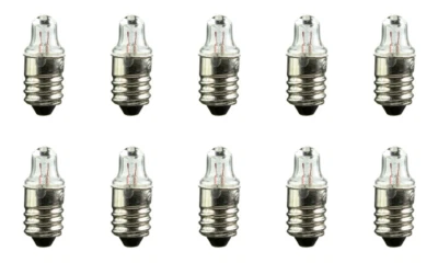 CEC INDUSTRIES Box of 10 #112 Lamp Bulb Flashlight/Toy 1.2V, 0.22A