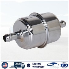 9746 Fuel Filter Chrome Canister For 38 Hose Carburetor Inline Gas Filter Usa 9746 Fuel Filter Chrome Canister For 38 Hose Carburetor Inline Gas Filter Usa