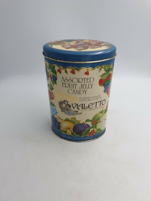 VIALETTO SORTIERT OBSTGELEE BONBONS LÄNGLICHE DOSE VERSCHIEDENE REIFE FRÜCHTE LEER BEHÄLTER