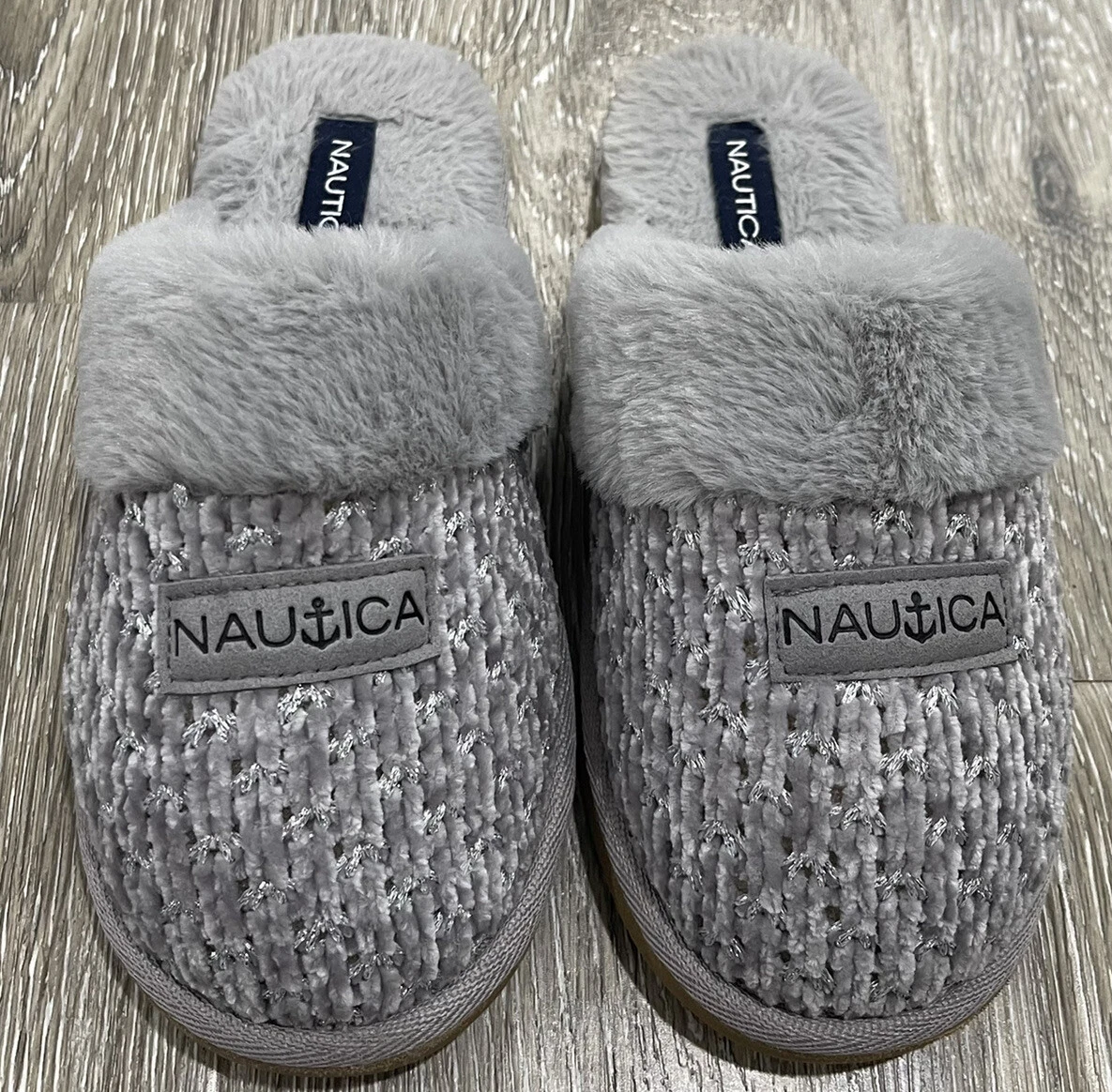 Nautica fur deals slippers
